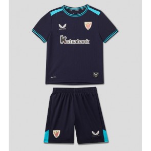 Athletic Bilbao Udebanetrøje Børn 2025-26 Kortærmet (+ Korte bukser)